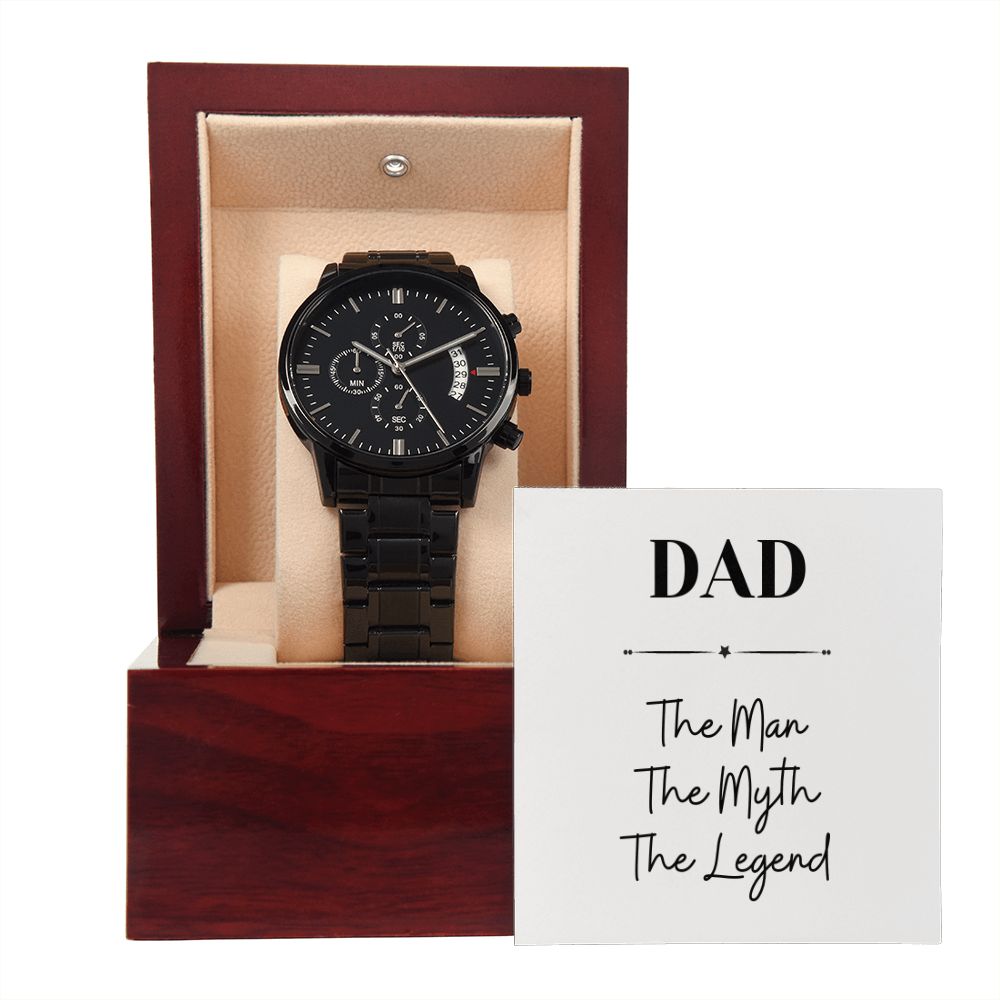 Father's Day Wooden Watch, Christmas Gift For Dad, Gift From Daughter, From Son, Message Card Watch, Openwork Watch, To My Dad Gift, Wrist Watch Gift