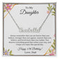 Custom Personalized Name,47th Birthday, To My Daughter Necklace, Father Daughter Necklace, Father to Daughter Birthday Gift, Gifts to Daughter from Dad