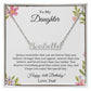Custom Personalized Name,46th Birthday, To My Daughter Necklace, Father Daughter Necklace, Father to Daughter Birthday Gift, Gifts to Daughter from Dad