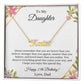 Custom Personalized Name,25th Birthday, To My Daughter Necklace, Father Daughter Necklace, Father to Daughter Birthday Gift, Gifts to Daughter from Dad