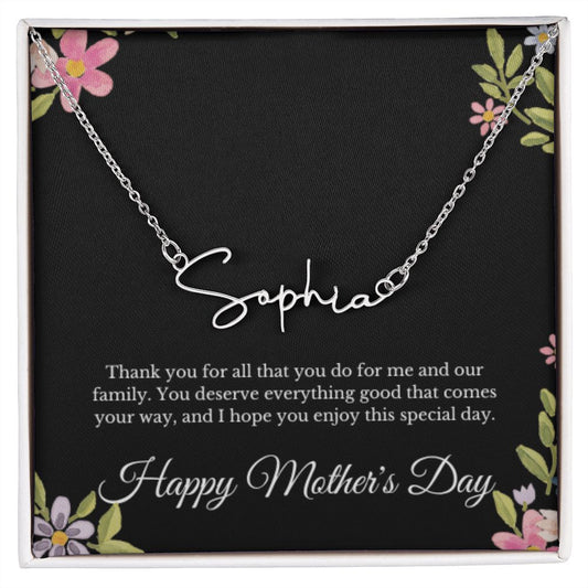 Personalized Custom Name Mother's Day Necklace Gifts for Women Mama Necklace for Mom Mothers Handmade Jewelry Unique Jewelry Mothers Day Gift for Her