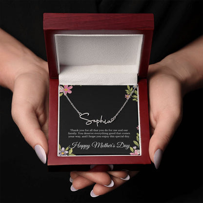 Personalized Custom Name Mother's Day Necklace Gifts for Women Mama Necklace for Mom Mothers Handmade Jewelry Unique Jewelry Mothers Day Gift for Her