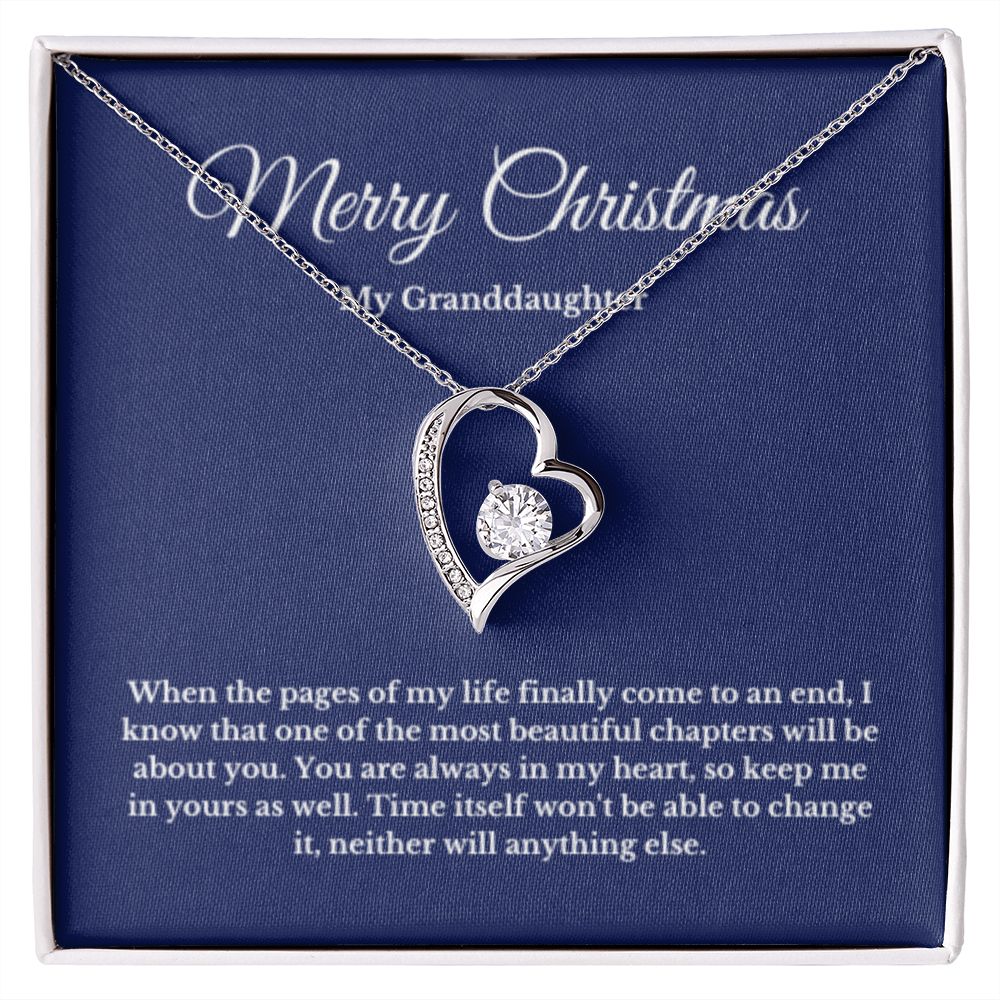 To My Granddaughter Necklace, Granddaughter Gift from Grandpa, Grandma, Birthday Graduation Gift, Christmas Gift for Her