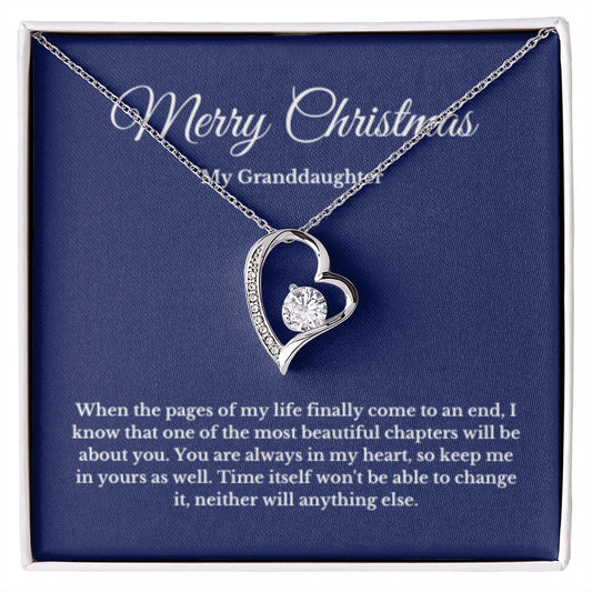 To My Granddaughter Necklace, Granddaughter Gift from Grandpa, Grandma, Birthday Graduation Gift, Christmas Gift for Her