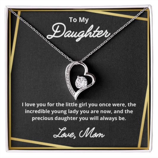 To My Daughter Necklace, Mother Daughter Necklace, Mother to Daughter Birthday Gift, Gifts to Daughter from Mom, Daughter Jewelry