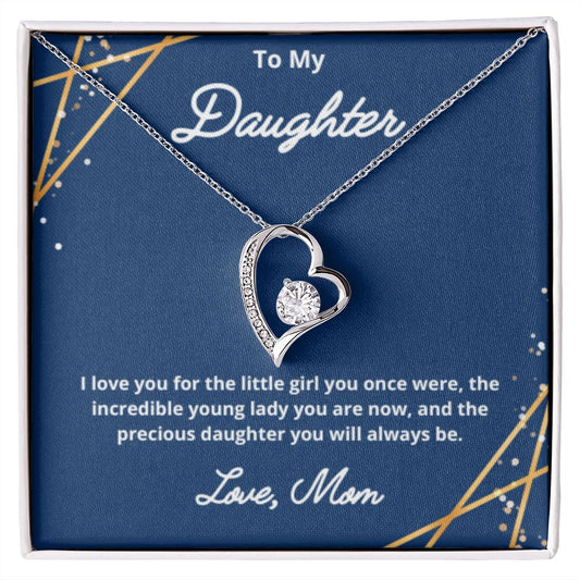 To My Daughter Necklace, Mother Daughter Necklace, Mother to Daughter Birthday Gift, Gifts to Daughter from Mom, Daughter Jewelry