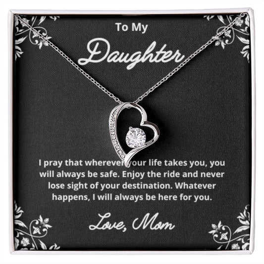 To My Daughter Necklace, Mother Daughter Necklace, Mother to Daughter Birthday Gift, Gifts to Daughter from Mom, Daughter Jewelry