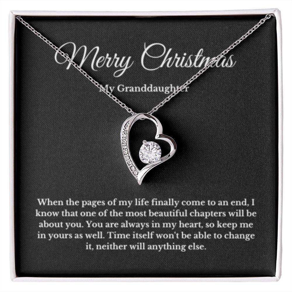 To My Beautiful Granddaughter Necklace, Granddaughter Gift from Grandpa, Grandma, Birthday Graduation Gift, Christmas Gift for Her