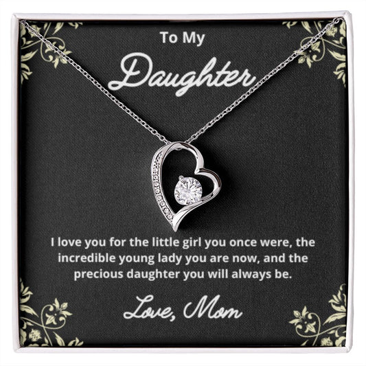 To My Daughter Necklace, Mother Daughter Necklace, Mother to Daughter Birthday Gift, Gifts to Daughter from Mom, Daughter Jewelry