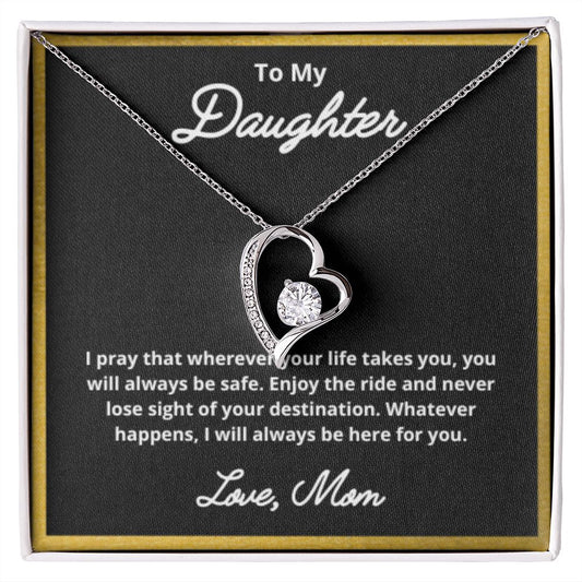 To My Daughter Necklace, Mother Daughter Necklace, Mother to Daughter Birthday Gift, Gifts to Daughter from Mom, Daughter Jewelry