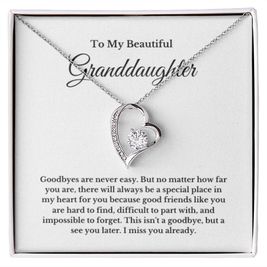 Granddaughter Going Away Gift, Moving Away Gift Farewell Gift, Goodbye Gift, Going Away Gift, Minimalist Summer Jewelry