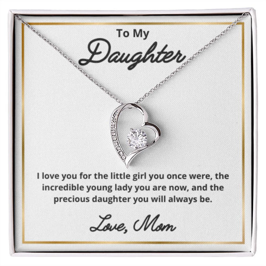 To My Daughter Necklace, Mother Daughter Necklace, Mother to Daughter Birthday Gift, Gifts to Daughter from Mom, Daughter Jewelry