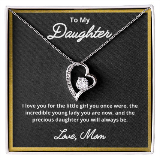 To My Daughter Necklace, Mother Daughter Necklace, Mother to Daughter Birthday Gift, Gifts to Daughter from Mom, Daughter Jewelry