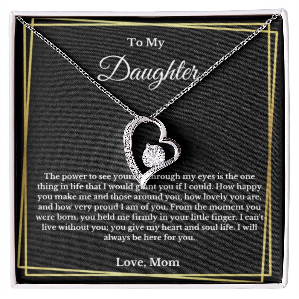 To My Daughter Necklace, Mother Daughter Necklace, Mother to Daughter Birthday Gift, Gifts to Daughter from Mom