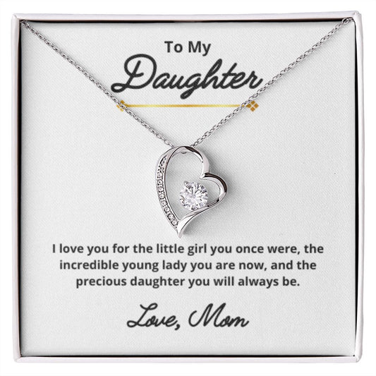 To My Daughter Necklace, Mother Daughter Necklace, Mother to Daughter Birthday Gift, Gifts to Daughter from Mom, Daughter Jewelry