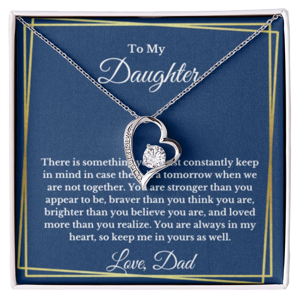 To My Daughter Necklace, Father Daughter Necklace, Father to Daughter Birthday Gift, Gifts to Daughter from Dad
