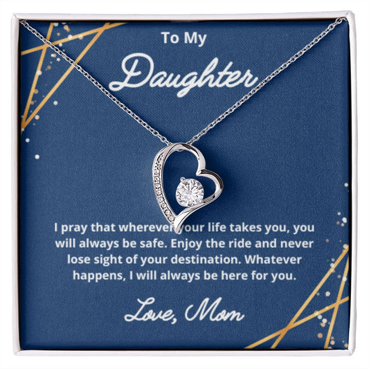 To My Daughter Necklace, Mother Daughter Necklace, Mother to Daughter Birthday Gift, Gifts to Daughter from Mom, Daughter Jewelry