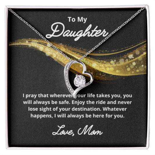 To My Daughter Necklace, Mother Daughter Necklace, Mother to Daughter Birthday Gift, Gifts to Daughter from Mom, Daughter Jewelry