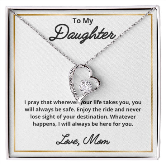 To My Daughter Necklace, Mother Daughter Necklace, Mother to Daughter Birthday Gift, Gifts to Daughter from Mom, Daughter Jewelry