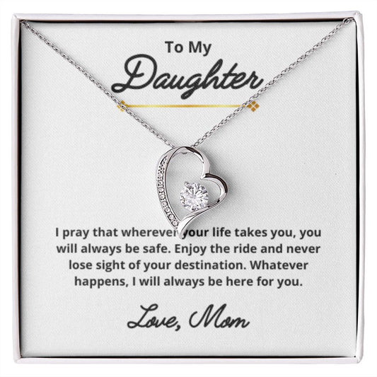 To My Daughter Necklace, Mother Daughter Necklace, Mother to Daughter Birthday Gift, Gifts to Daughter from Mom, Daughter Jewelry