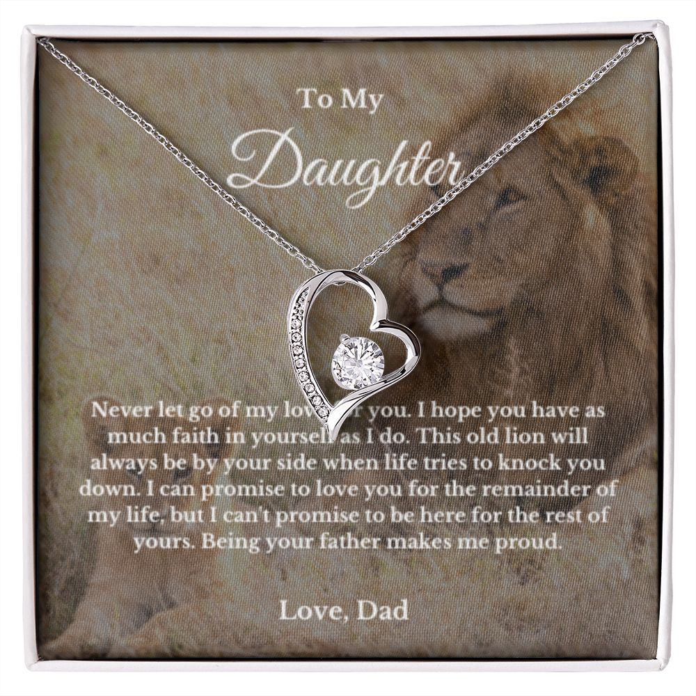 To My Daughter Necklace, Father Daughter Necklace, Father to Daughter Birthday Gift, Gifts to Daughter from Dad