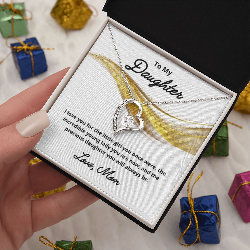 To My Daughter Necklace, Mother Daughter Necklace, Mother to Daughter Birthday Gift, Gifts to Daughter from Mom, Daughter Jewelry