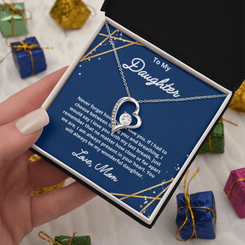 To My Daughter Necklace, Mother Daughter Necklace, Mother to Daughter Birthday Gift, Gifts to Daughter from Mom, Daughter Jewelry