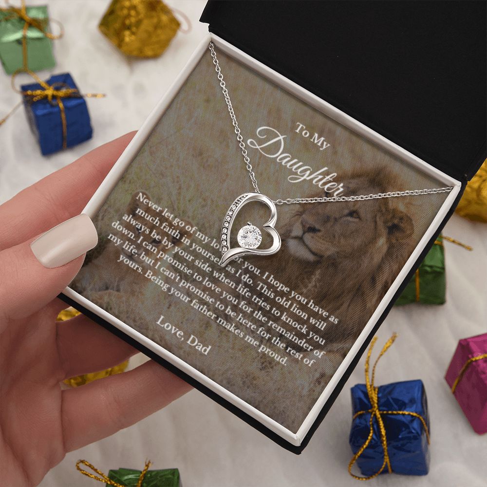 To My Daughter Necklace, Father Daughter Necklace, Father to Daughter Birthday Gift, Gifts to Daughter from Dad