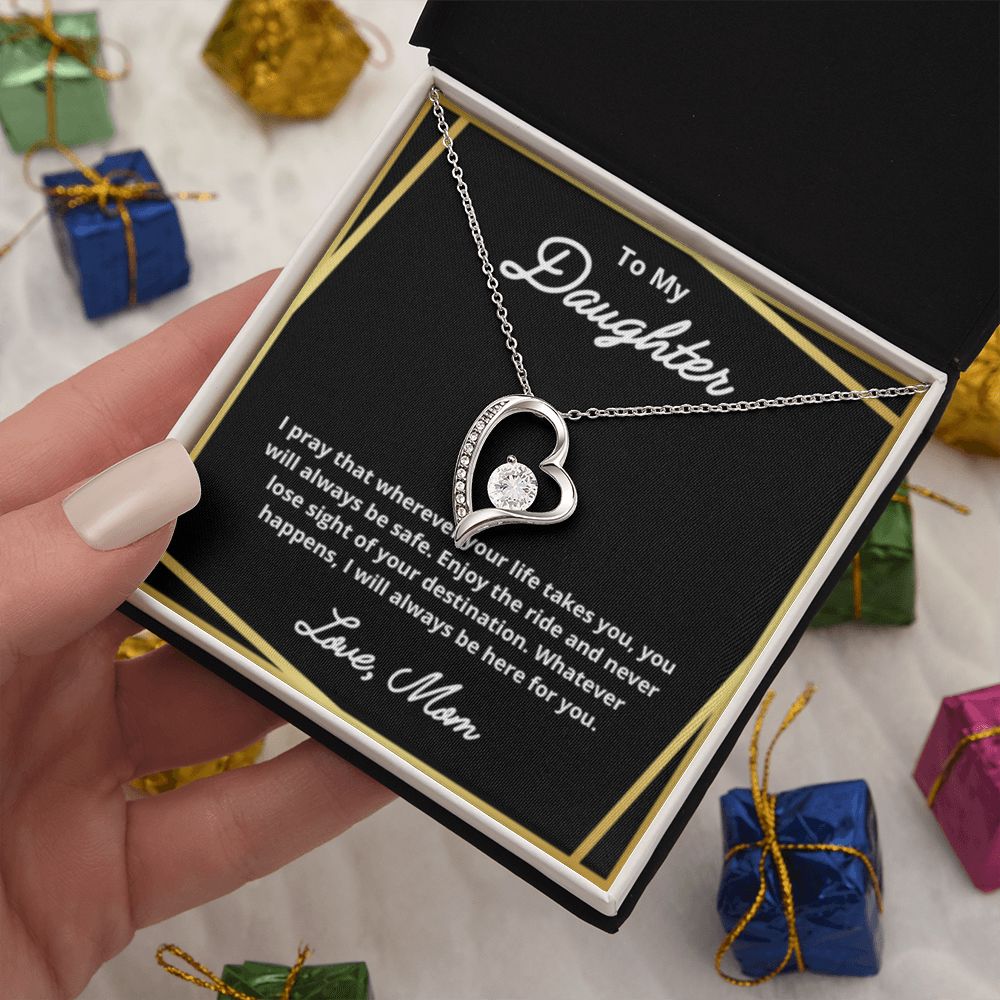 To My Daughter Necklace, Mother Daughter Necklace, Mother to Daughter Birthday Gift, Gifts to Daughter from Mom, Daughter Jewelry