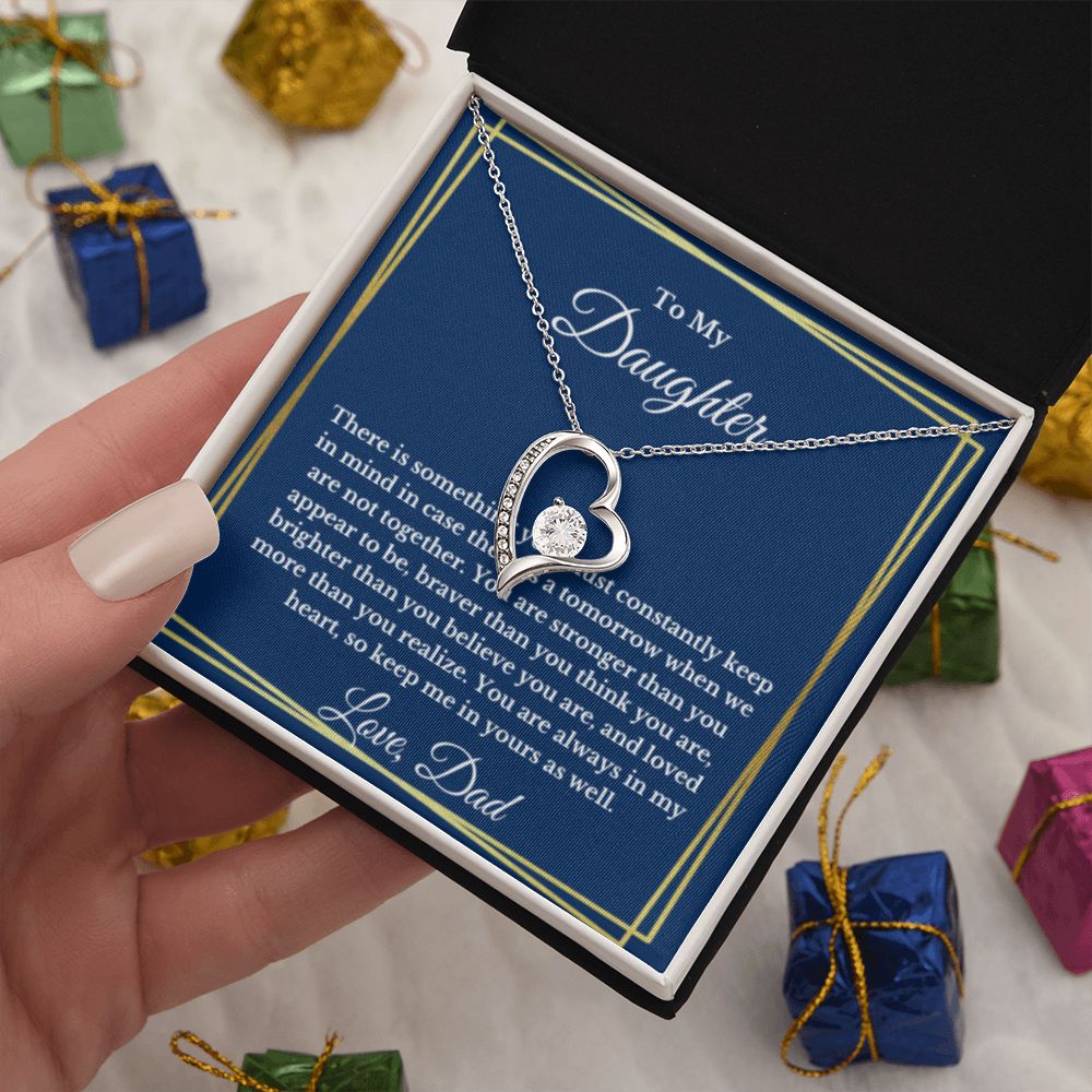To My Daughter Necklace, Father Daughter Necklace, Father to Daughter Birthday Gift, Gifts to Daughter from Dad