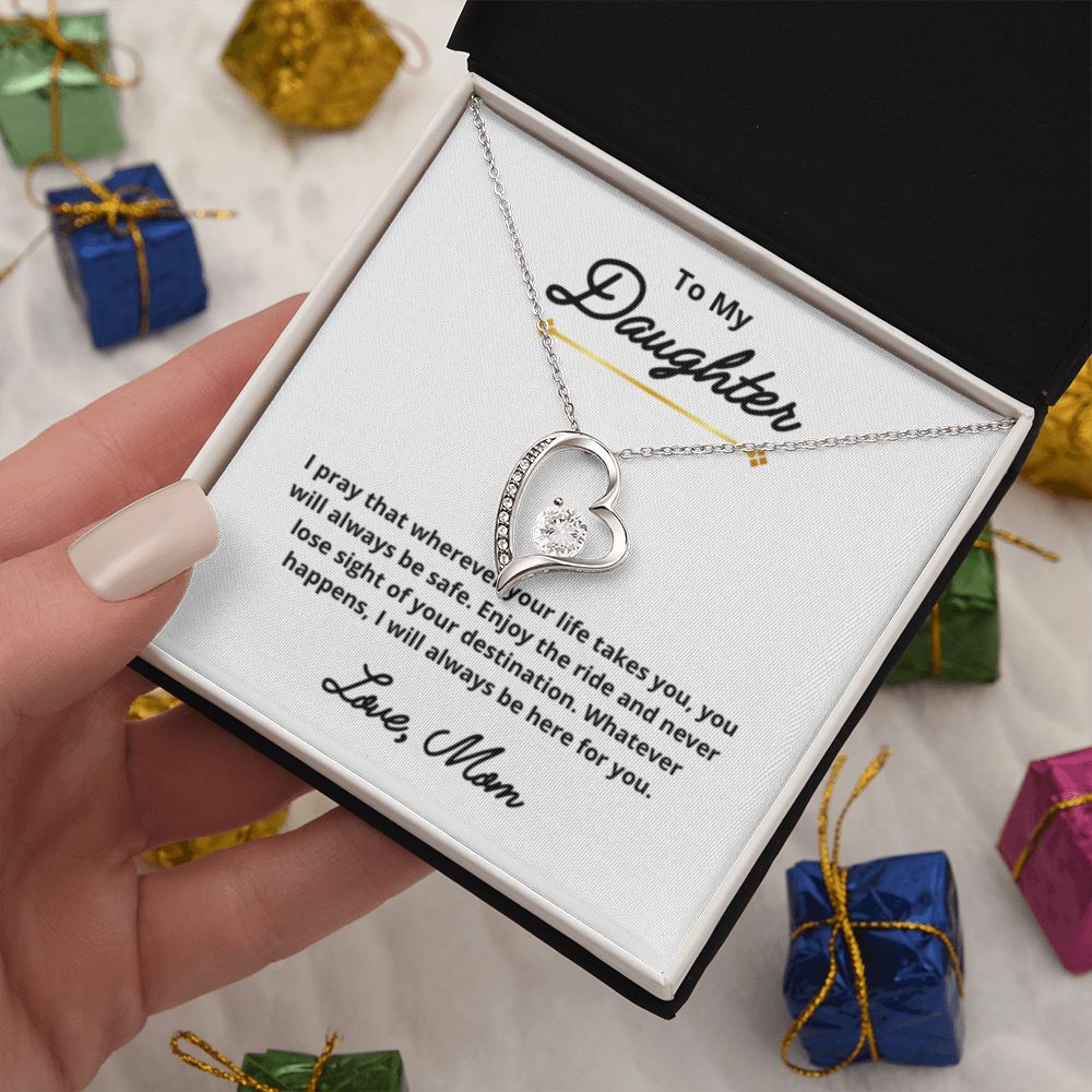To My Daughter Necklace, Mother Daughter Necklace, Mother to Daughter Birthday Gift, Gifts to Daughter from Mom, Daughter Jewelry