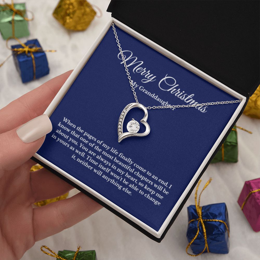 To My Granddaughter Necklace, Granddaughter Gift from Grandpa, Grandma, Birthday Graduation Gift, Christmas Gift for Her