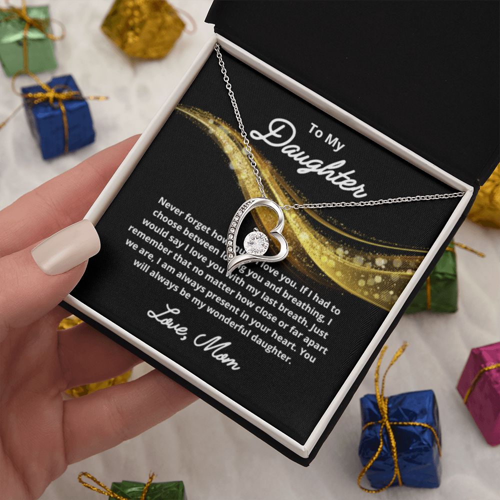 To My Daughter Necklace, Mother Daughter Necklace, Mother to Daughter Birthday Gift, Gifts to Daughter from Mom, Daughter Jewelry