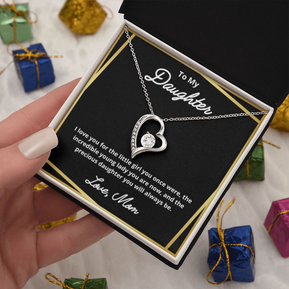 To My Daughter Necklace, Mother Daughter Necklace, Mother to Daughter Birthday Gift, Gifts to Daughter from Mom, Daughter Jewelry