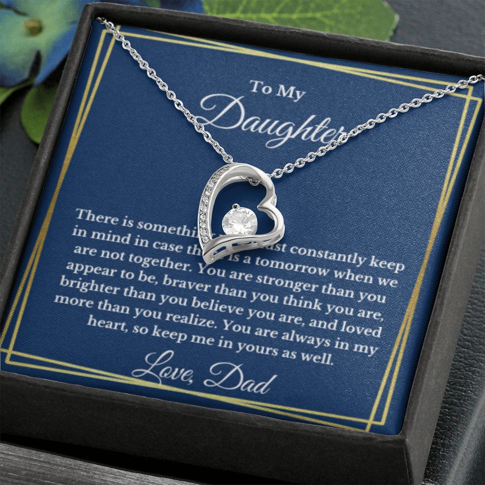 To My Daughter Necklace, Father Daughter Necklace, Father to Daughter Birthday Gift, Gifts to Daughter from Dad