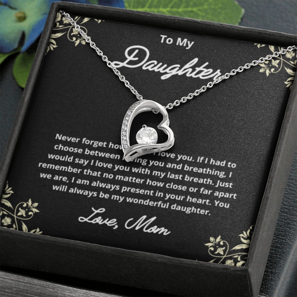 To My Daughter Necklace, Mother Daughter Necklace, Mother to Daughter Birthday Gift, Gifts to Daughter from Mom, Daughter Jewelry