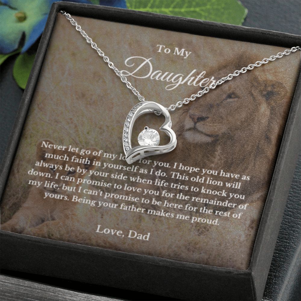 To My Daughter Necklace, Father Daughter Necklace, Father to Daughter Birthday Gift, Gifts to Daughter from Dad