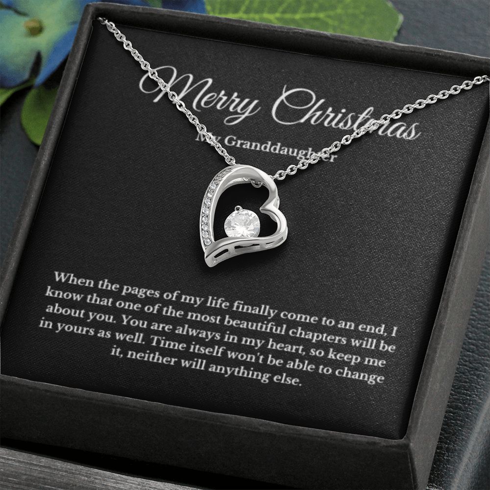 To My Beautiful Granddaughter Necklace, Granddaughter Gift from Grandpa, Grandma, Birthday Graduation Gift, Christmas Gift for Her