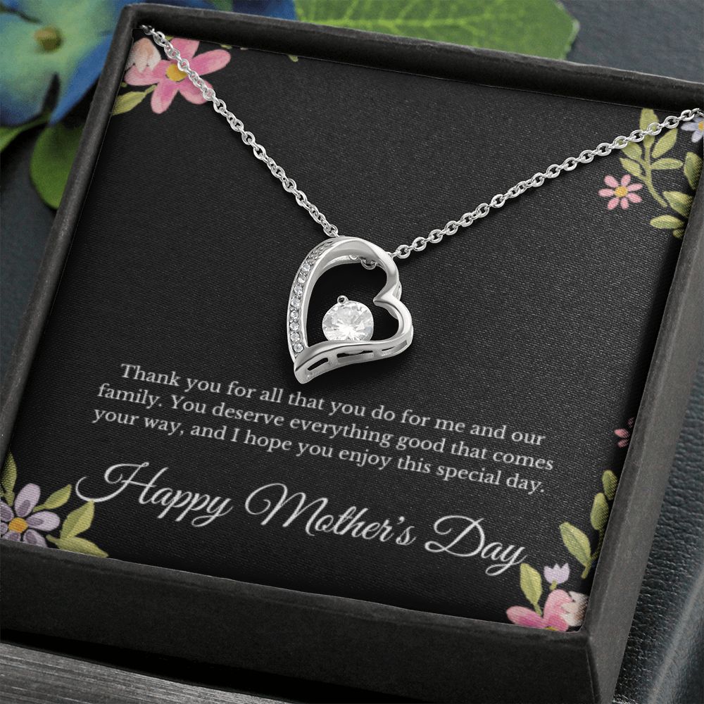 Happy Mother's Day Heart Necklace Gifts for Women Mama Necklace for Mom Mothers Handmade Jewelry Unique Jewelry Mothers Day Gift for Her