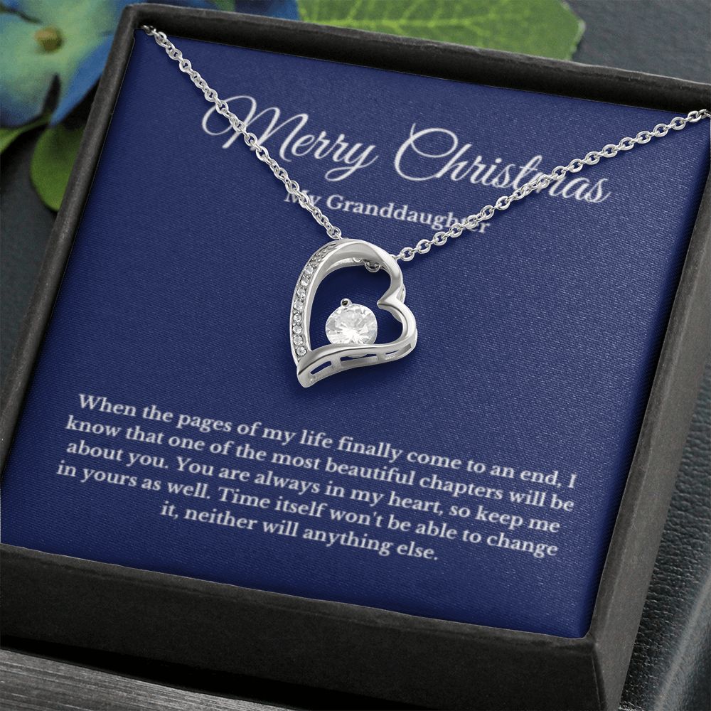 To My Granddaughter Necklace, Granddaughter Gift from Grandpa, Grandma, Birthday Graduation Gift, Christmas Gift for Her