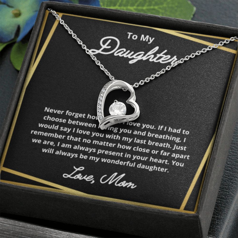To My Daughter Necklace, Mother Daughter Necklace, Mother to Daughter Birthday Gift, Gifts to Daughter from Mom, Daughter Jewelry