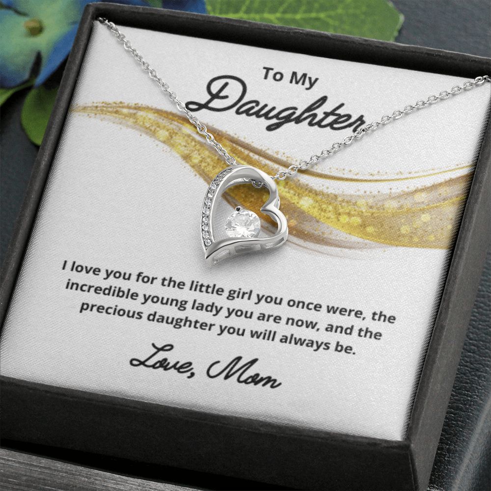 To My Daughter Necklace, Mother Daughter Necklace, Mother to Daughter Birthday Gift, Gifts to Daughter from Mom, Daughter Jewelry