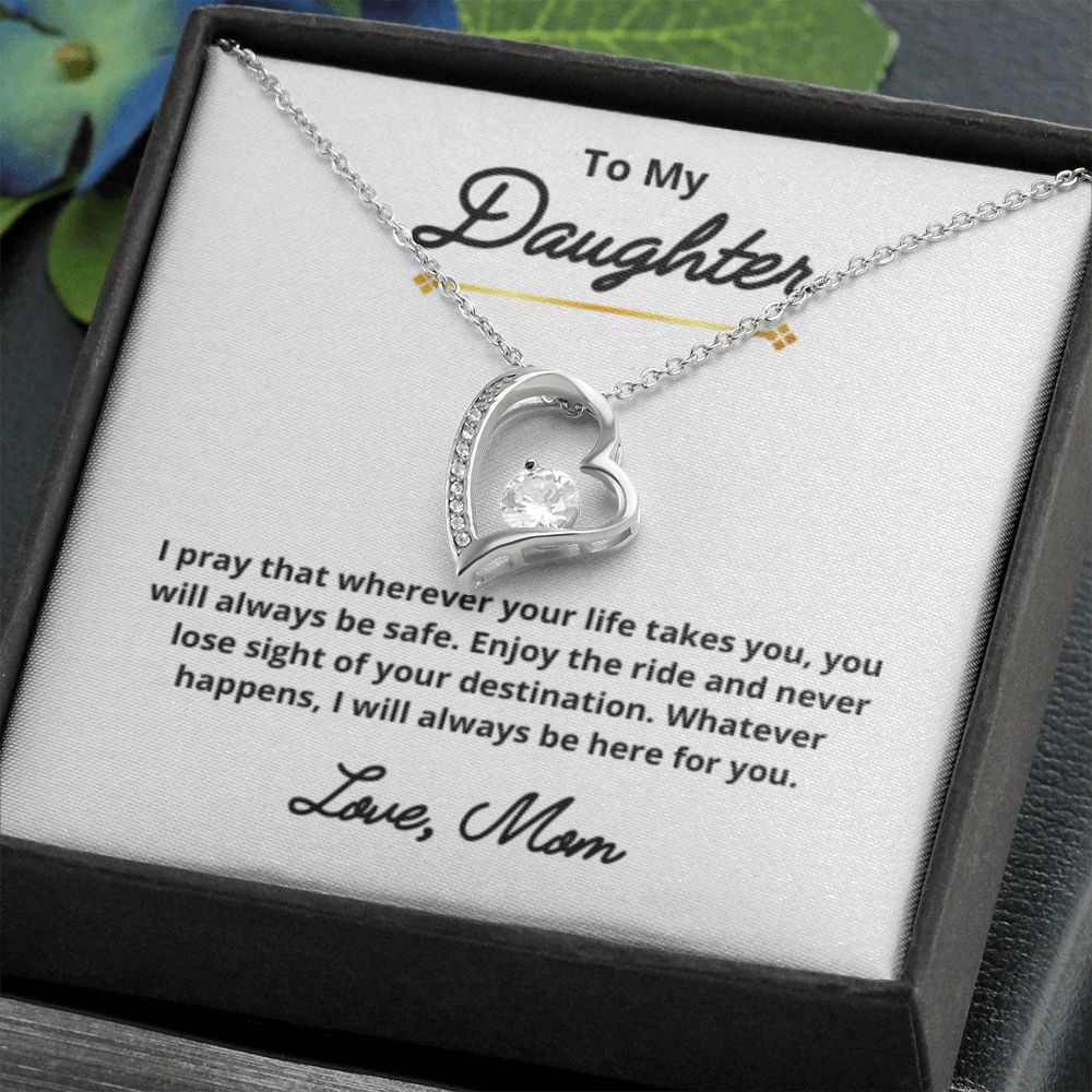 To My Daughter Necklace, Mother Daughter Necklace, Mother to Daughter Birthday Gift, Gifts to Daughter from Mom, Daughter Jewelry