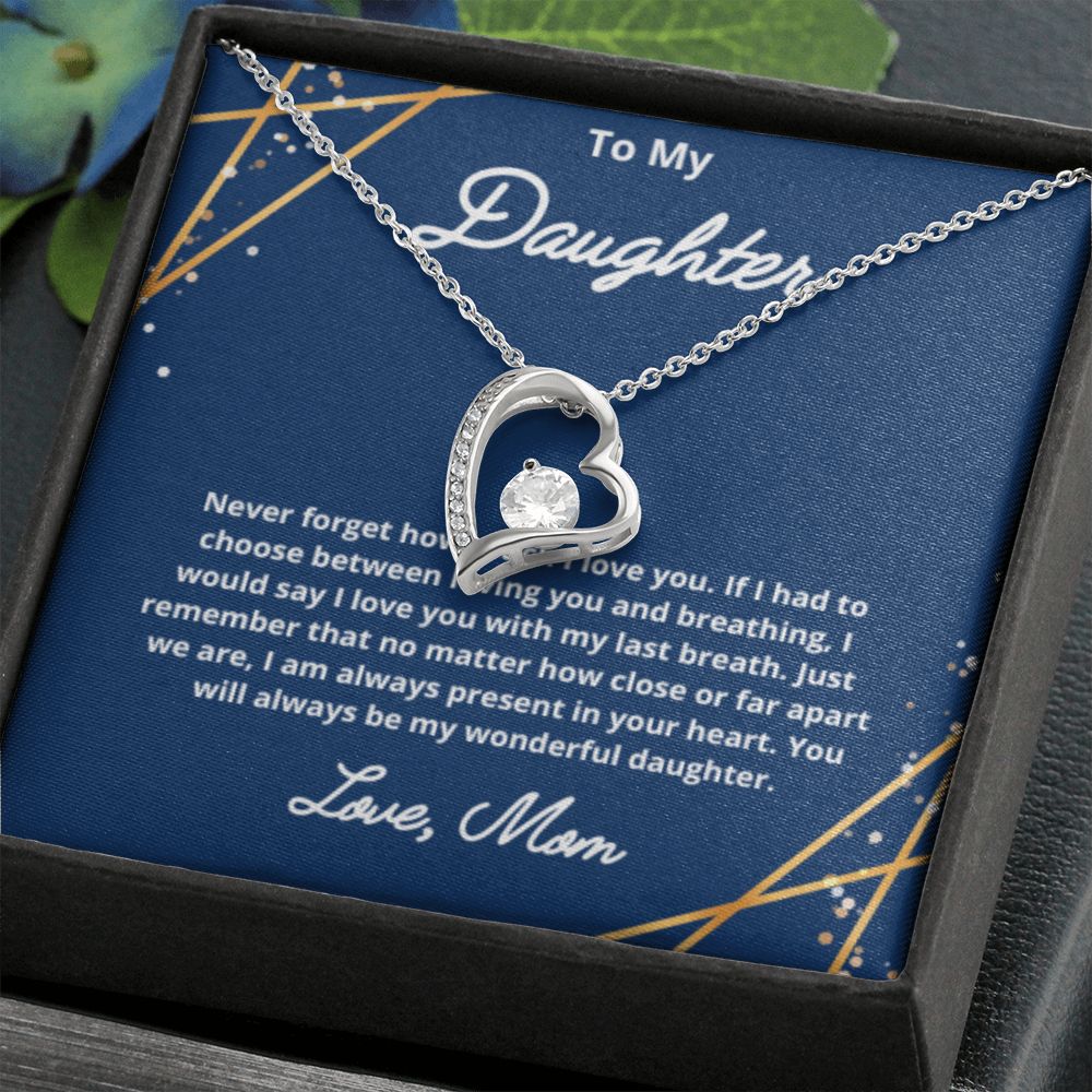To My Daughter Necklace, Mother Daughter Necklace, Mother to Daughter Birthday Gift, Gifts to Daughter from Mom, Daughter Jewelry