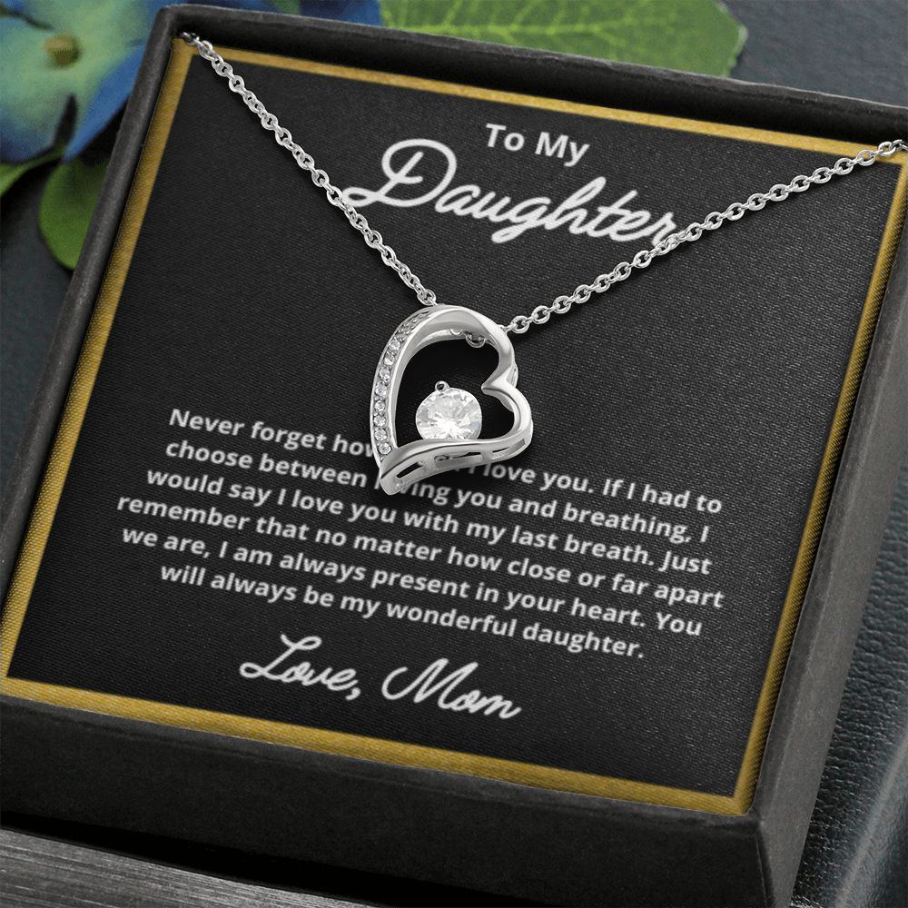 To My Daughter Necklace, Mother Daughter Necklace, Mother to Daughter Birthday Gift, Gifts to Daughter from Mom, Daughter Jewelry