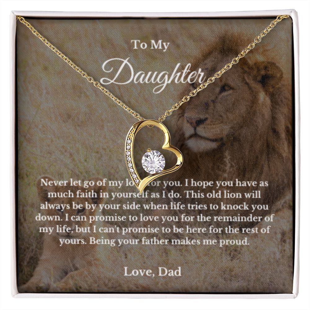 To My Daughter Necklace, Father Daughter Necklace, Father to Daughter Birthday Gift, Gifts to Daughter from Dad
