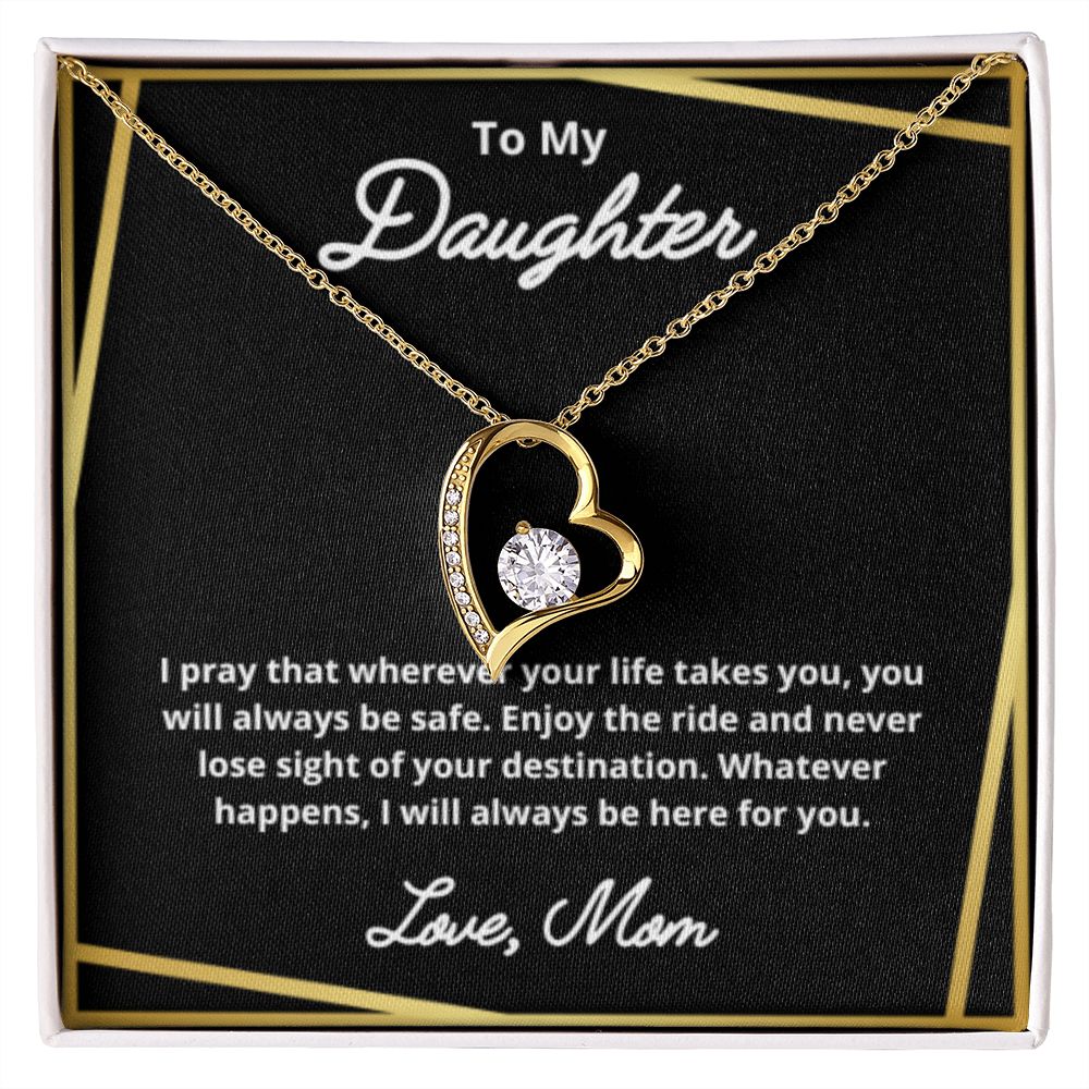 To My Daughter Necklace, Mother Daughter Necklace, Mother to Daughter Birthday Gift, Gifts to Daughter from Mom, Daughter Jewelry