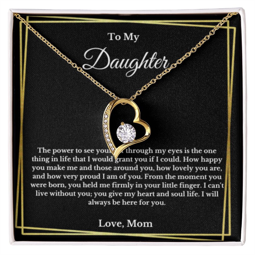 To My Daughter Necklace, Mother Daughter Necklace, Mother to Daughter Birthday Gift, Gifts to Daughter from Mom