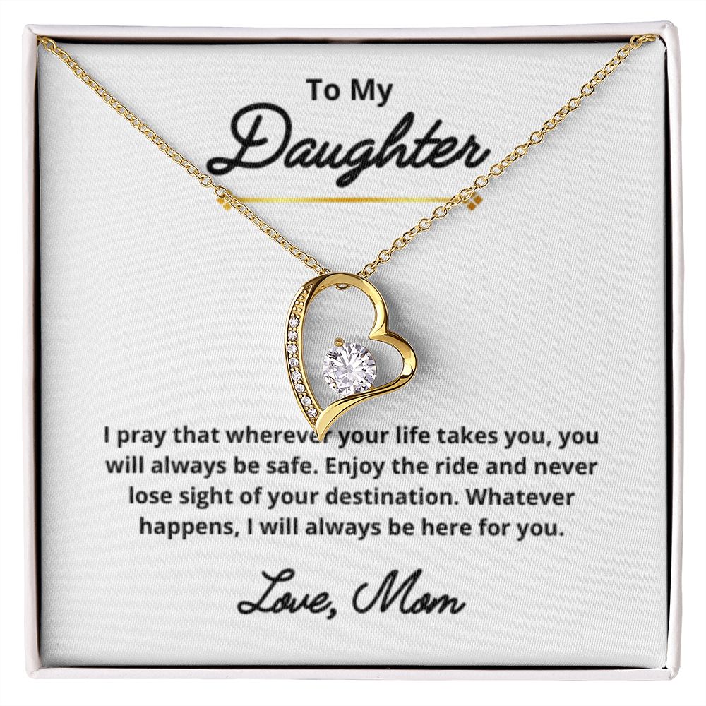 To My Daughter Necklace, Mother Daughter Necklace, Mother to Daughter Birthday Gift, Gifts to Daughter from Mom, Daughter Jewelry