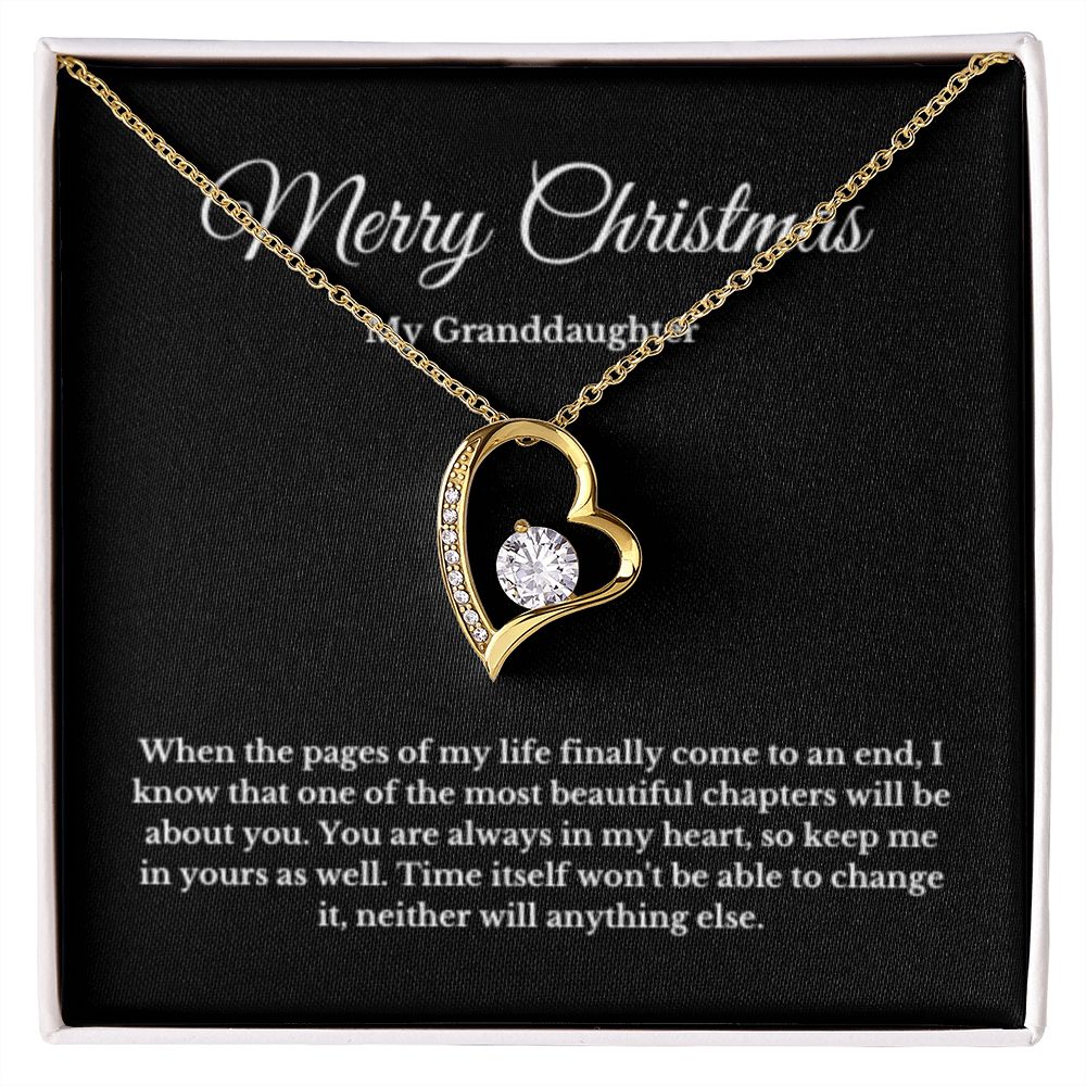 To My Beautiful Granddaughter Necklace, Granddaughter Gift from Grandpa, Grandma, Birthday Graduation Gift, Christmas Gift for Her